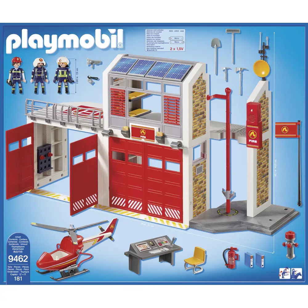 PLAYMOBIL 9462 City Action - Große Feuerwache mit Soundeffekten
