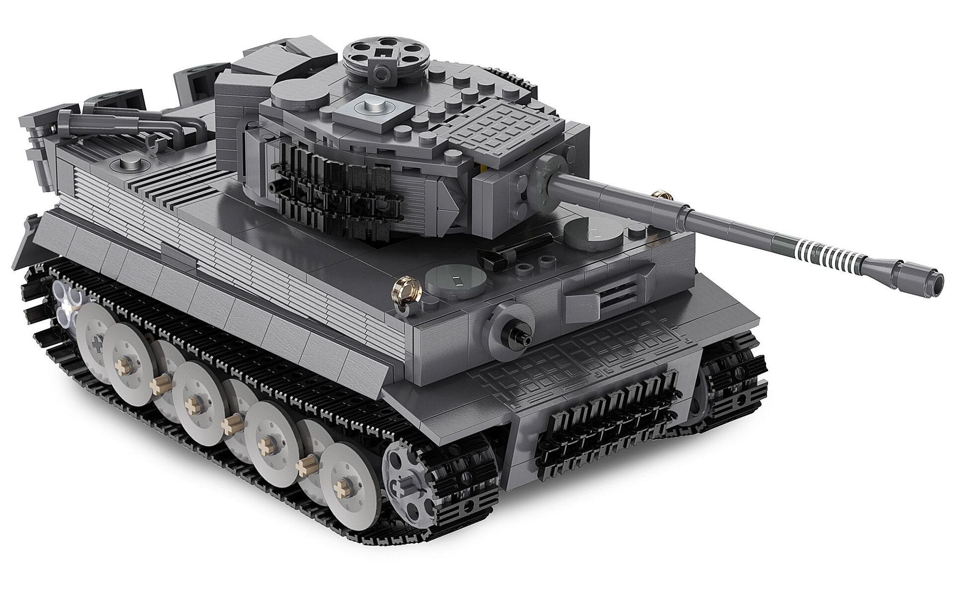 Produktfoto - Jamara e.K. - CaDA Panzer Tiger 1:35 grau 2,4GHz Bricks - Modell JAMARA 402894