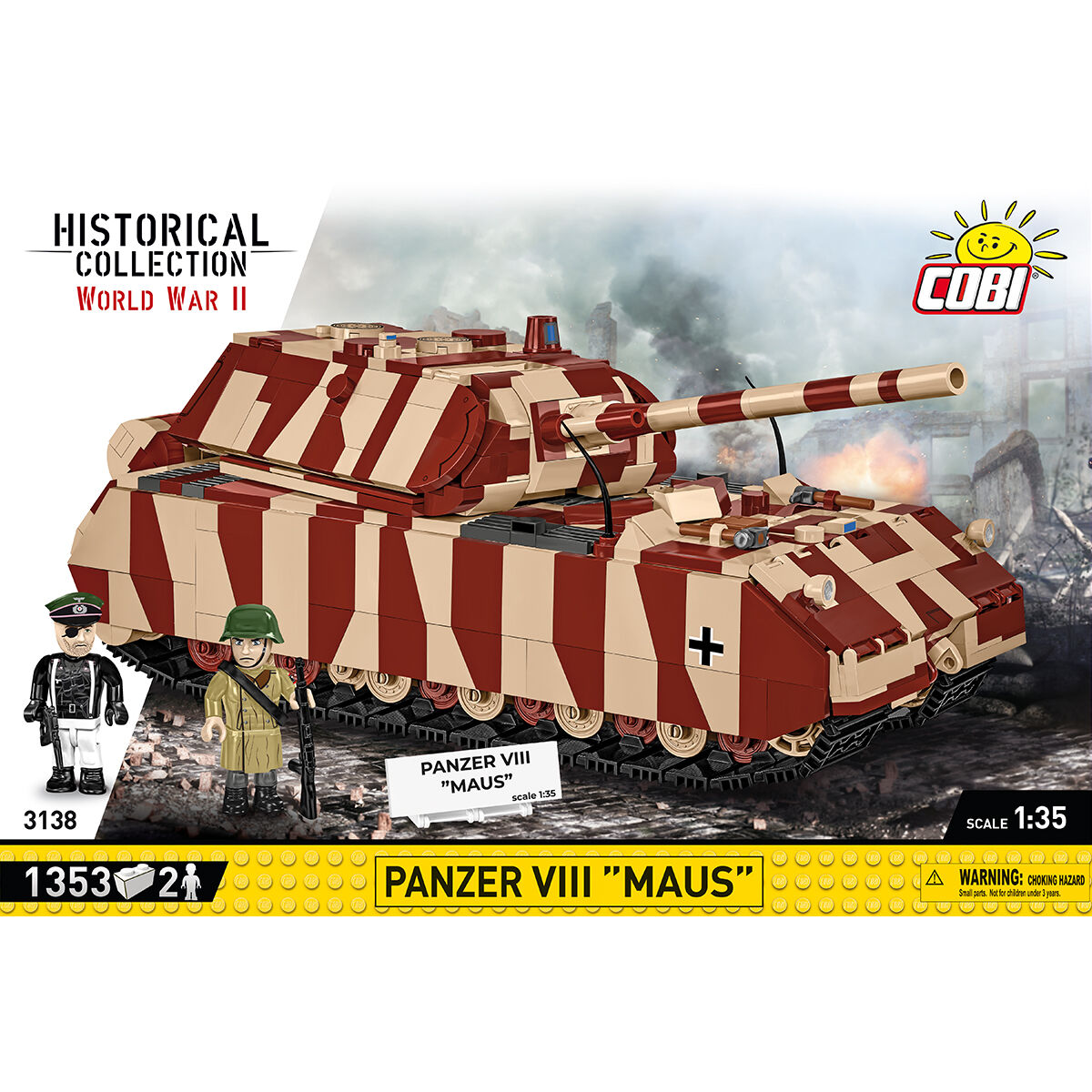 COBI 3138 - PANZER VIII MAUS Maßstabb 1:35) - Bild 3