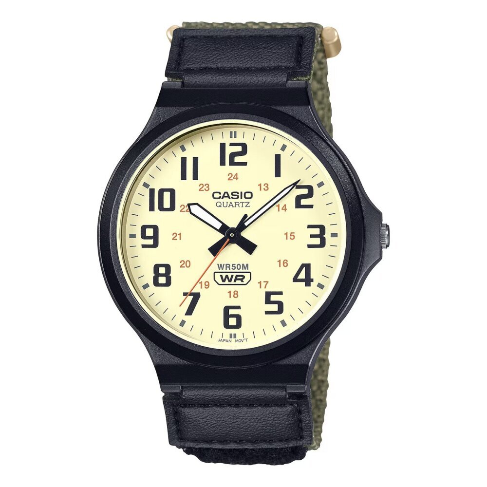 CASIO, Collection, MW-240B-3BVEF, Timeless, Schwarz, Uhr, Armbanduhr, Arm, Körperteil, Person