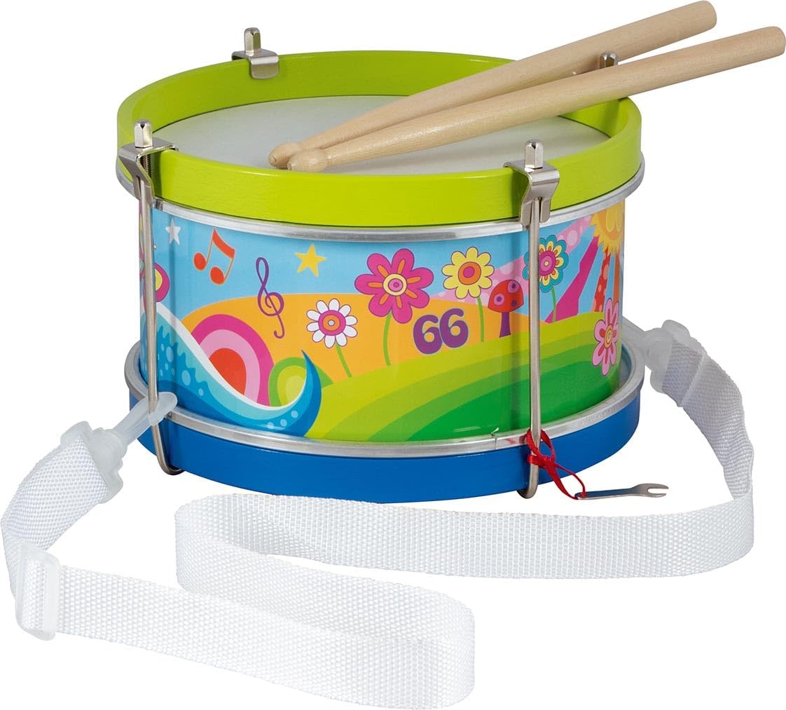 GOKI 61848 Trommel Blumenwiese - Kinder-Trommel im Blumen-Design (GOKI66-Serie) GOKI 61848 Trommel Blumenwiese - Kinder-Trommel im Blumen-Design (GOKI66-Serie)