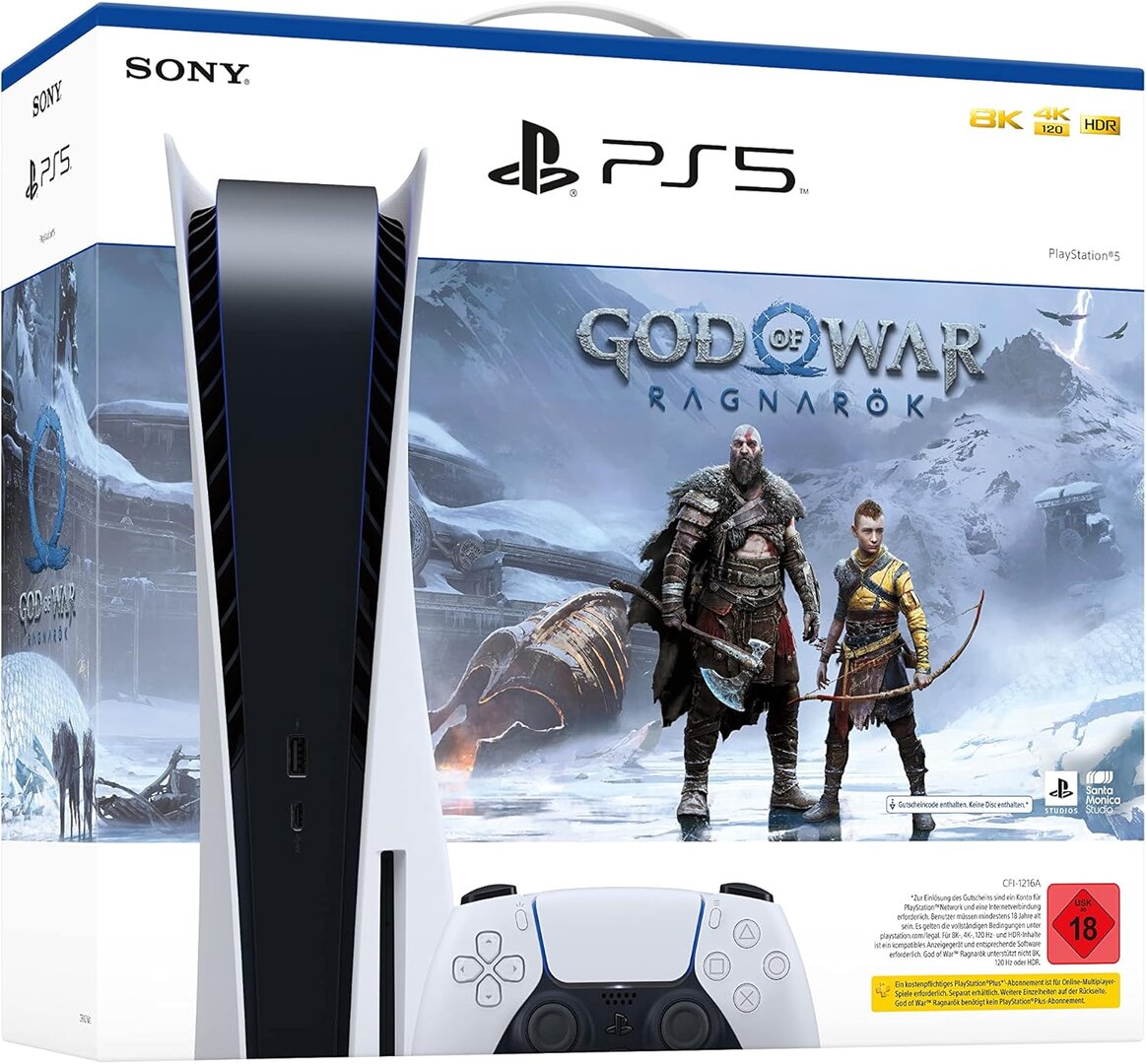Sony Playstation 5 Disc Edition 825GB White Im Lieferumfang enthalten