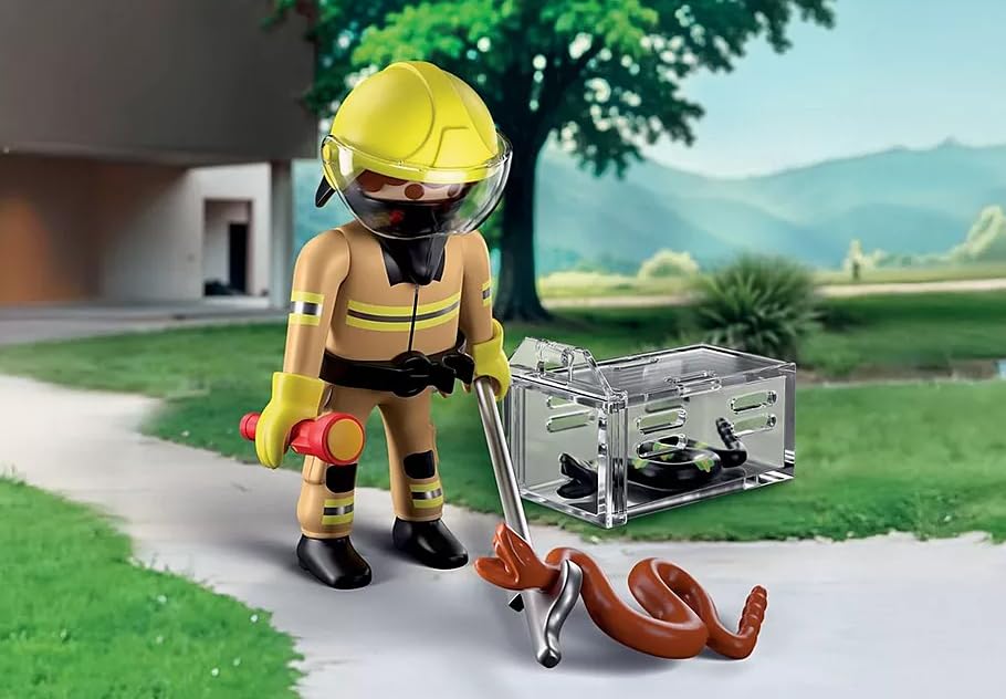 PLAYMOBIL 71882 Schlangenrettung Mutiger Feuerwehreinsatz mit Tierrettung