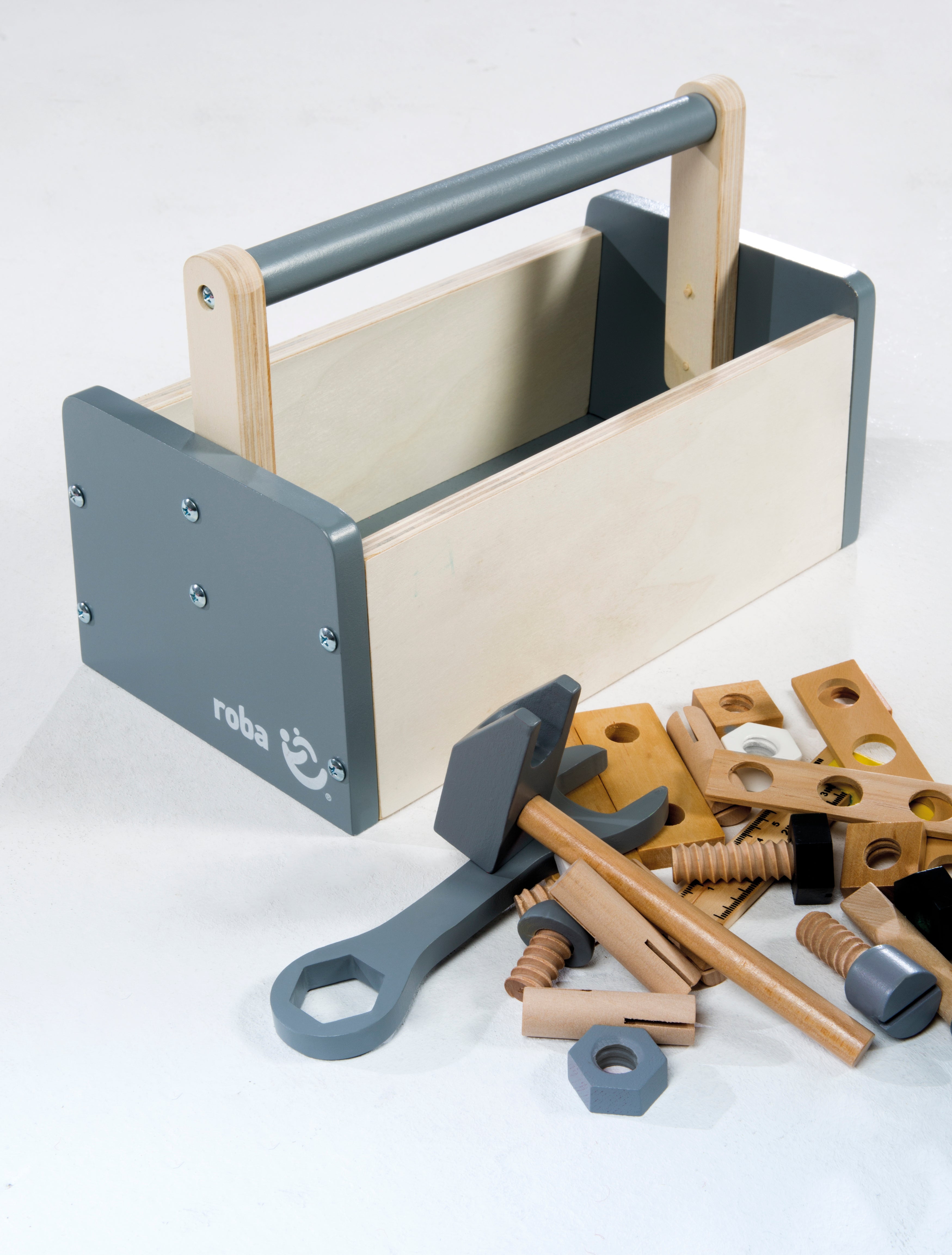 Roba 97212 Werkzeugkiste mit Zubehör natur lackiert – Rollenspiel - Produktbild 10