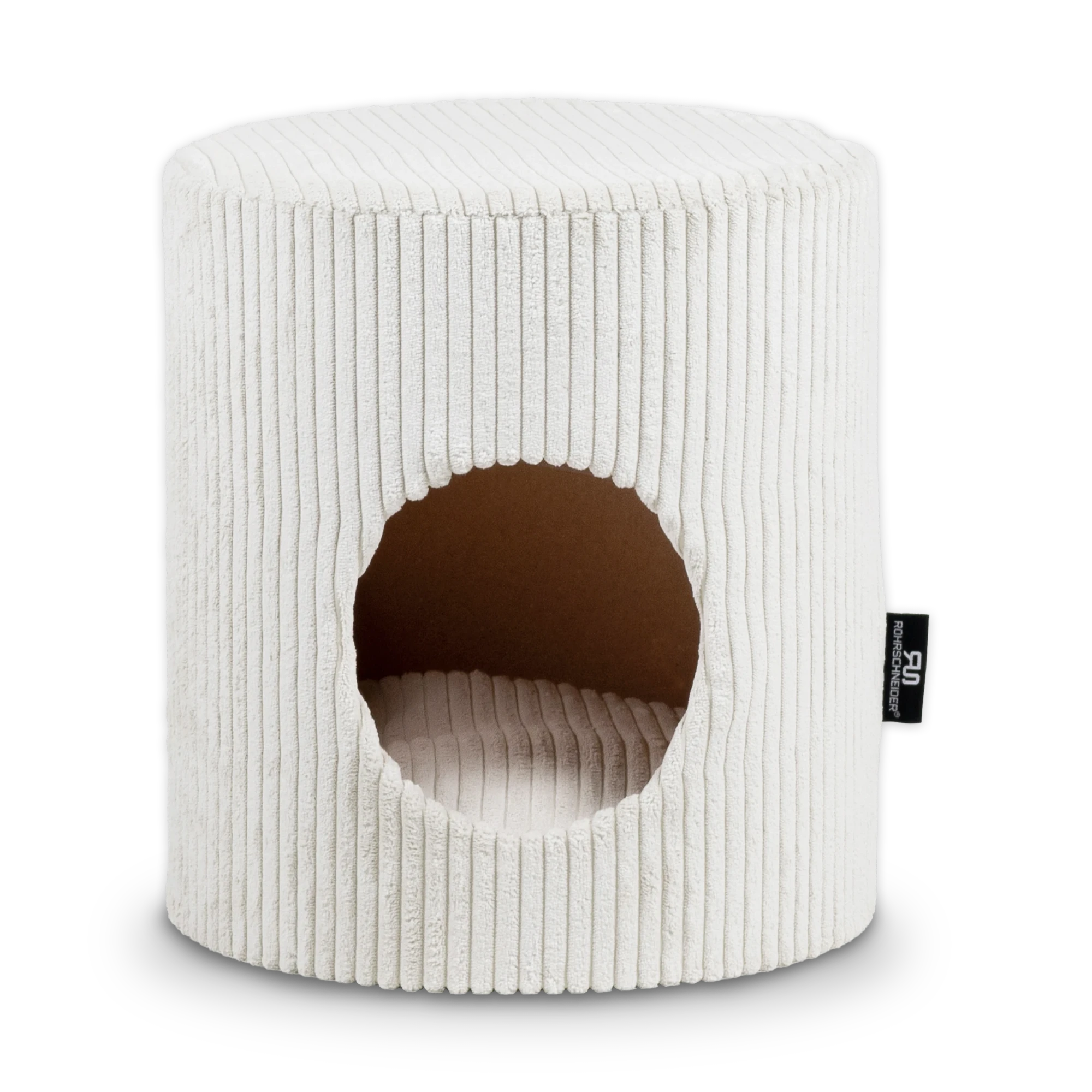 Rohrschneider RS 22371 Tierhöhle Cord rund mit Hocker – Höhle mit Sitzfläche