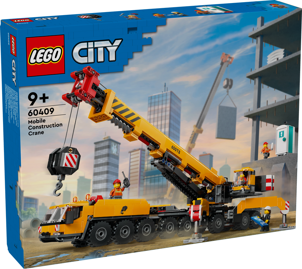 LEGO, 60409, City, Mobiler, Baukran, Baugewerbe, Baukran, Maschine, Rad, Person