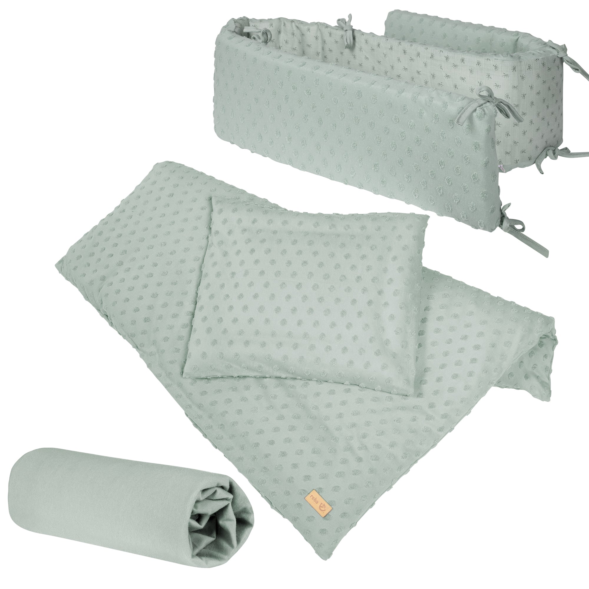 Roba 240S05T3 Geschenkset BIO-Jersey Schlafen gr grün frosty green – Heim Textilien - frosty green - Heim Textilien - Produktbild 1