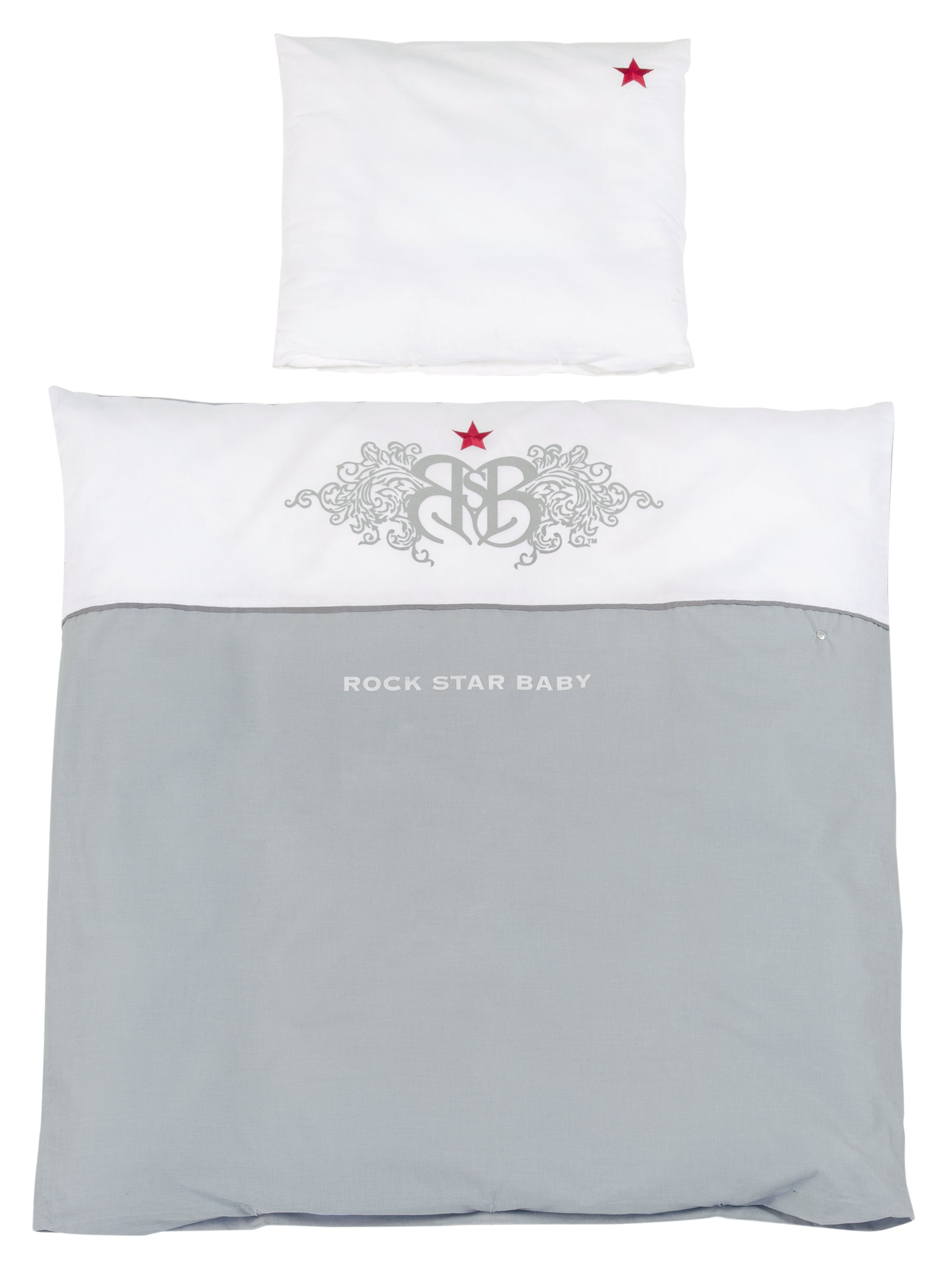 Roba 1491RS1 Bettwäsche Rock Star Baby 1 grau – Bettwäschen - grau - Bettwäschen - Produktbild 1