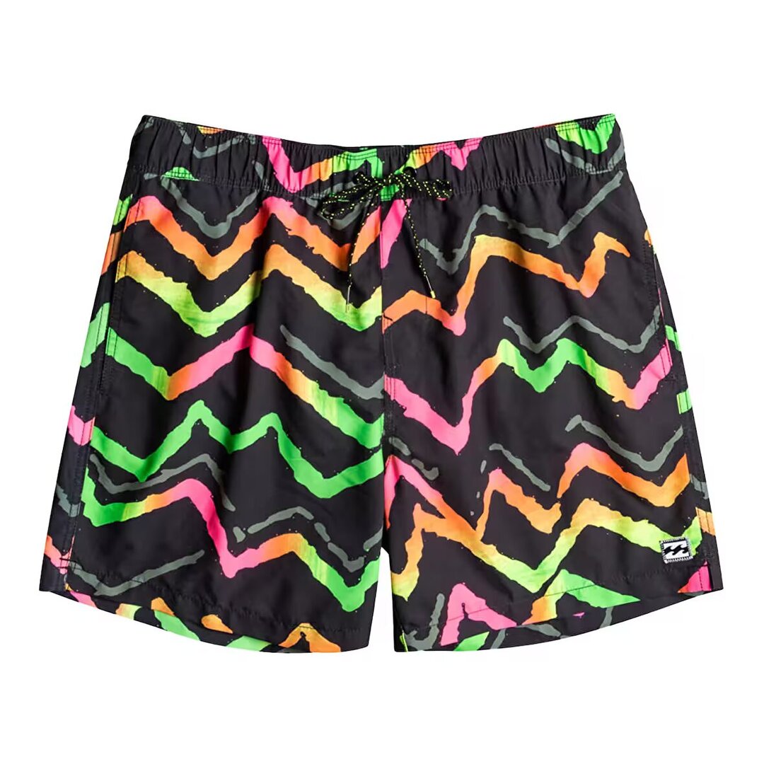 Billabong Badehose Good Times Layback für Männer Neon, Bekleidung, Rock, Kurze Hosen, Badehose