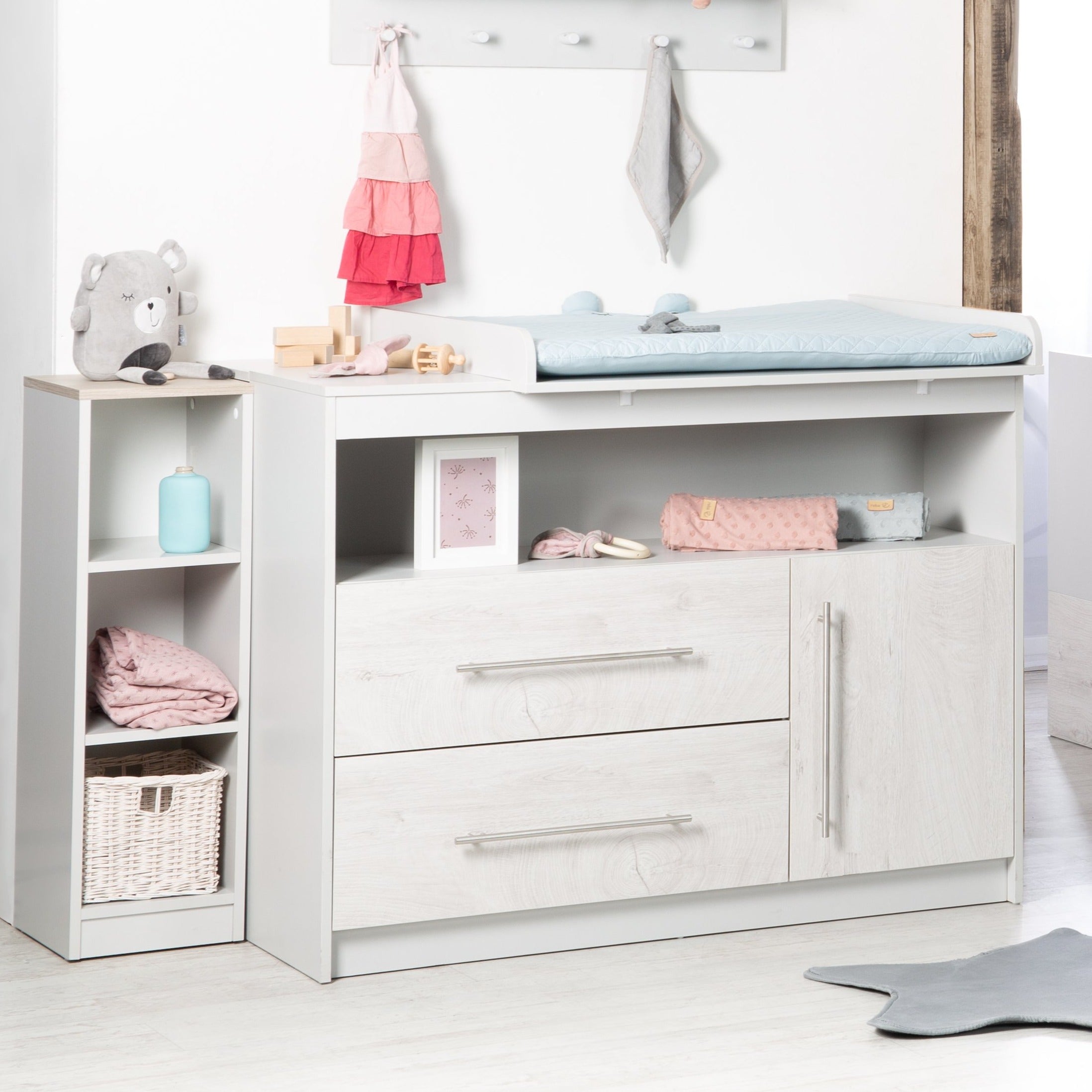 Roba 1731803 breite Wickelkommode Maren 2 lichtgrau – Wickelkommode breit - Produktbild 2