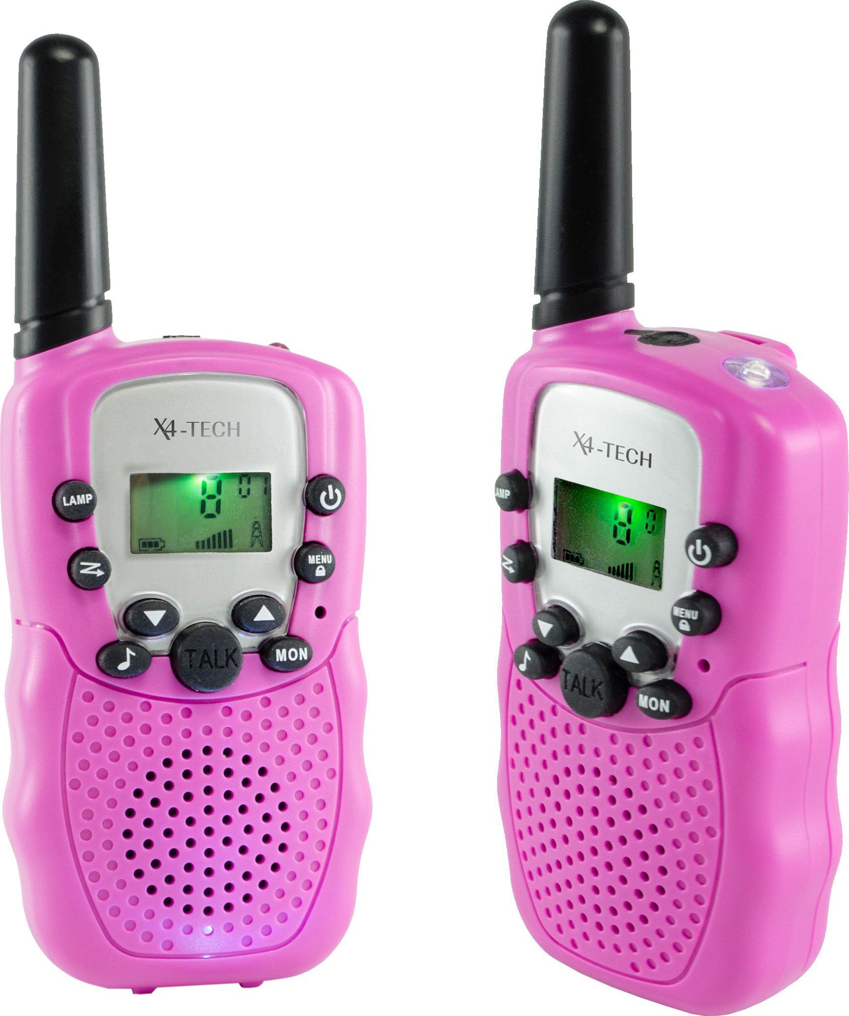 X4-TECH Walkie Talkie 2er Set pink Elektronik, Telefon, Handy, Radio