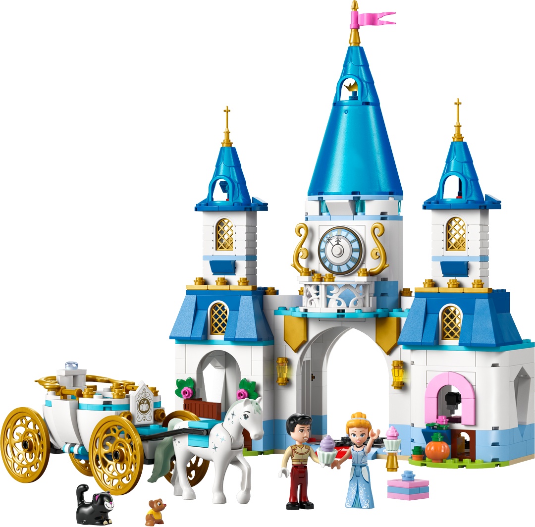 LEGO® Disney Prinzessin 43275 Cinderellas Schloss und Pferdekutsche