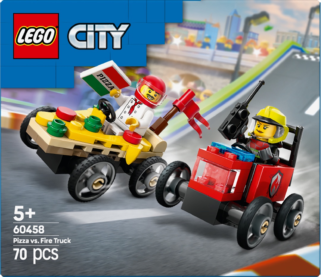 LEGO® City 60458 Pizzalieferwagen vs. Löschauto