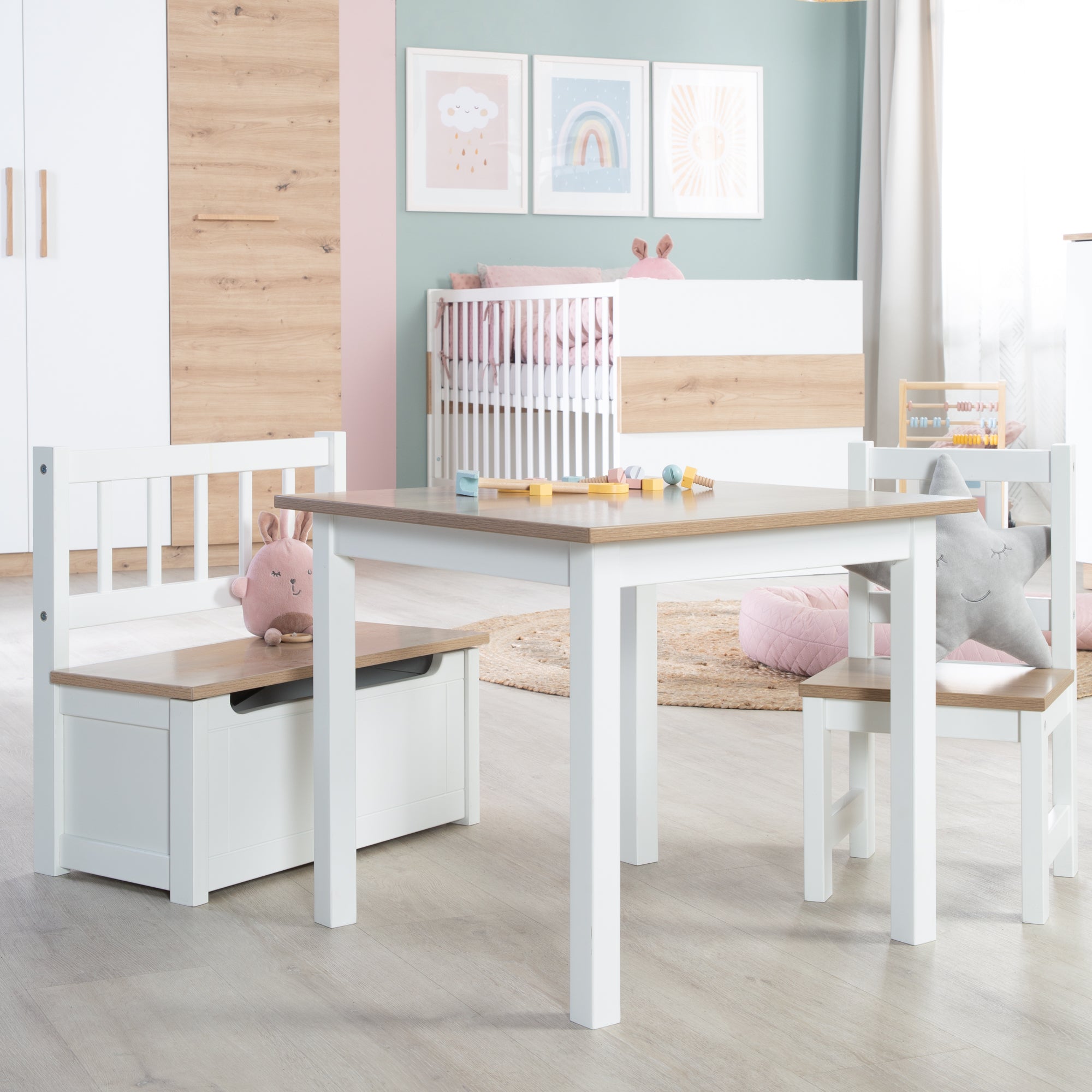 Roba 450040HWE Kindersitzgruppe weiß – Spielmöbel - Produktbild 11