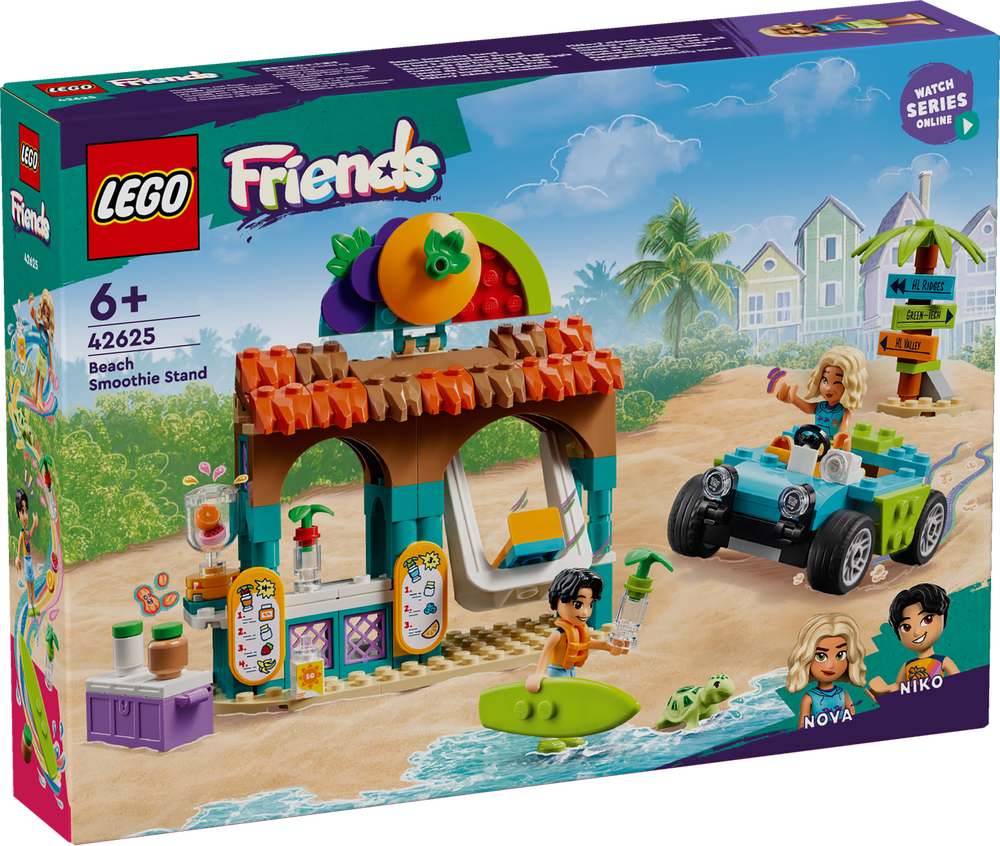 LEGO, 42625, Friends, Smoothie-Stand, am, Strand, Spielset, Maschine, Rad, Spielzeug, Person, Spielbereich