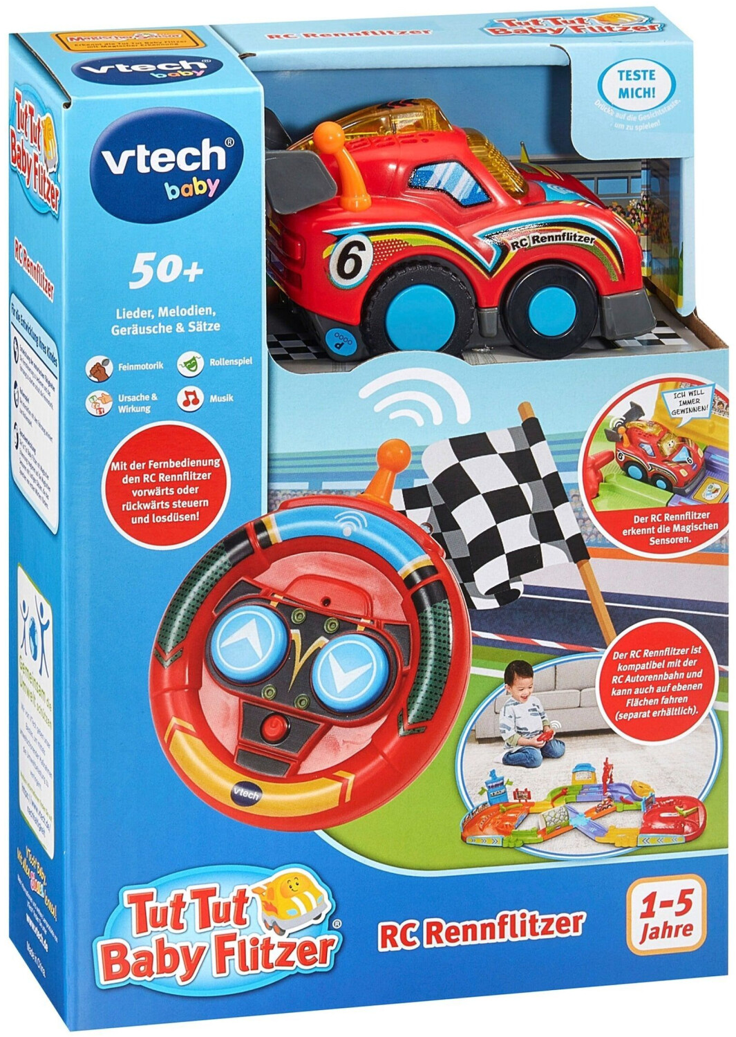 VTech Tut Tut Baby Flitzer - RC Rennflitzer VTech Tut Tut Baby Flitzer - RC Rennflitzer