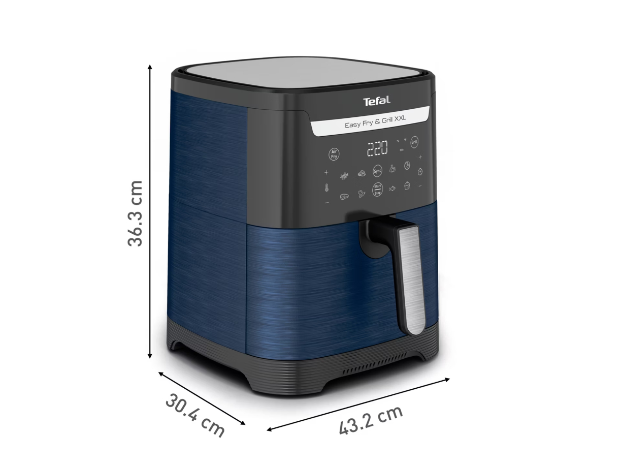 Tefal Heißluftfritteuse Easy Fry & Grill, EY8014 XXL, 2 Zonen, 6,5 L