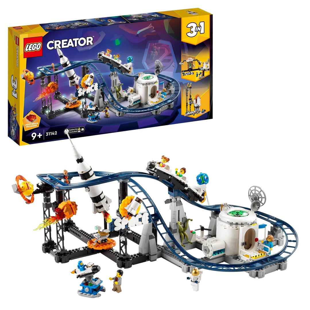 LEGO 31142 Weltraum-Achterbahn Creator 3in1 LEGO, 31142, Weltraum-Achterbahn, Creator, 3in1, Freizeitpark, Lustig, Achterbahn, Spielzeug