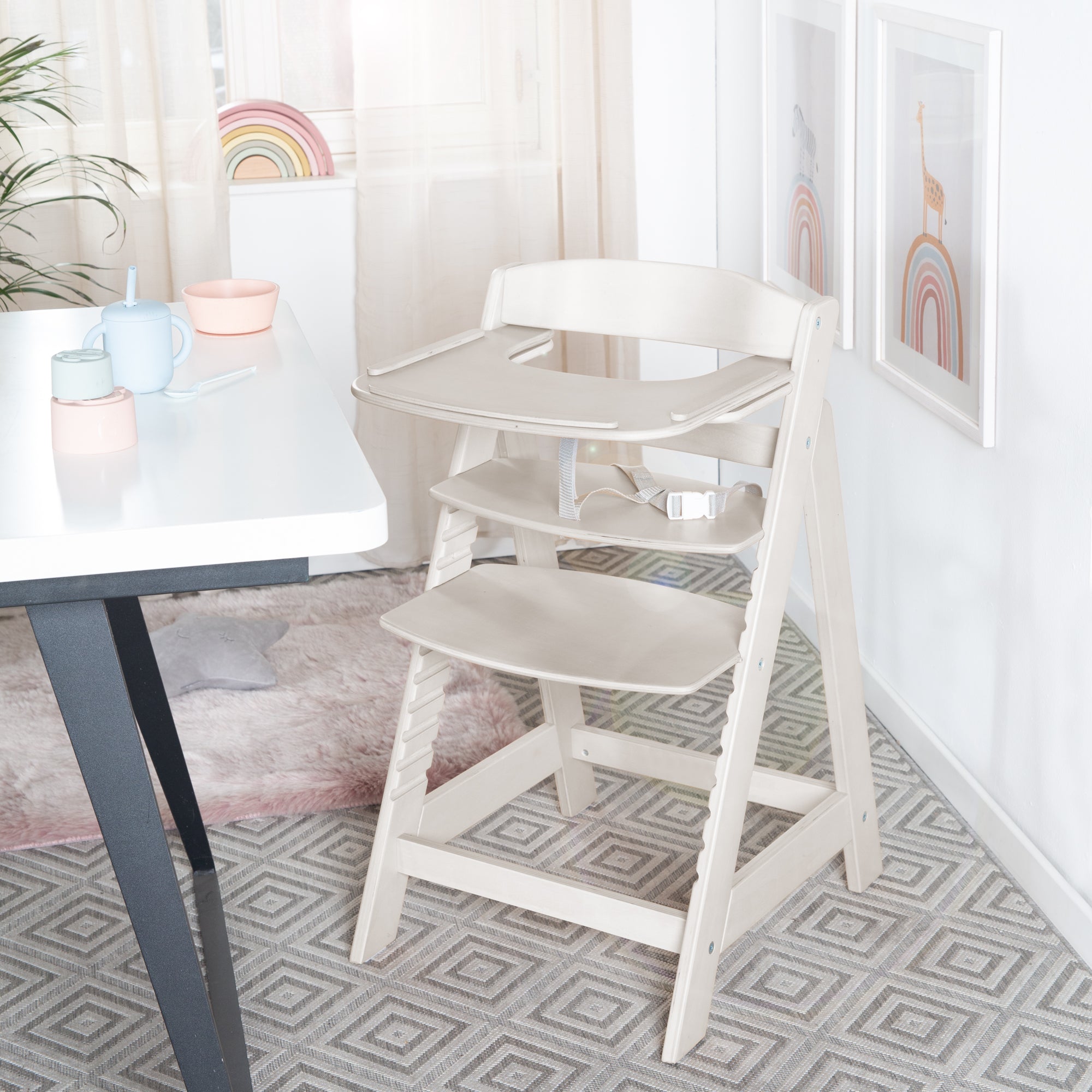 Roba 0075NG Essbrett natur-grau – Hochstuhl - Produktbild 2