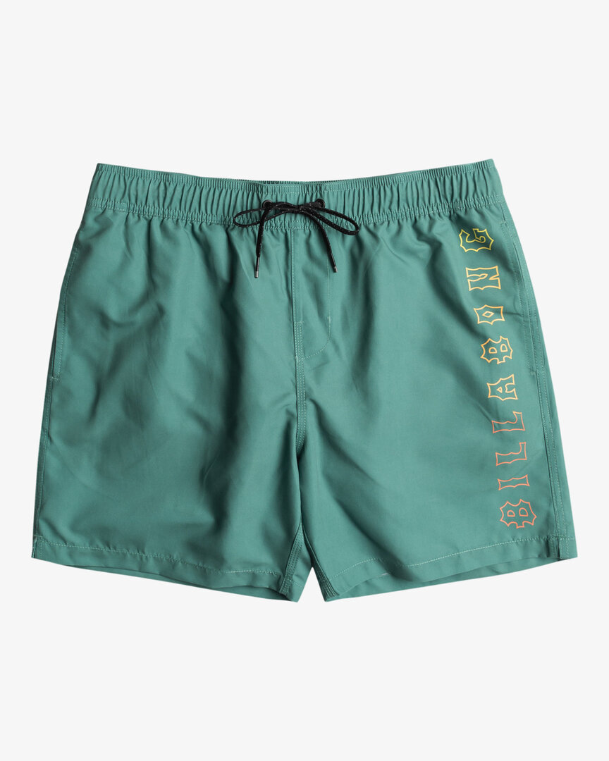Billabong Badehose All Day Heritage Layback 16" für Männer Jade Stone, Bekleidung, Rock, Kurze Hosen, Badehose