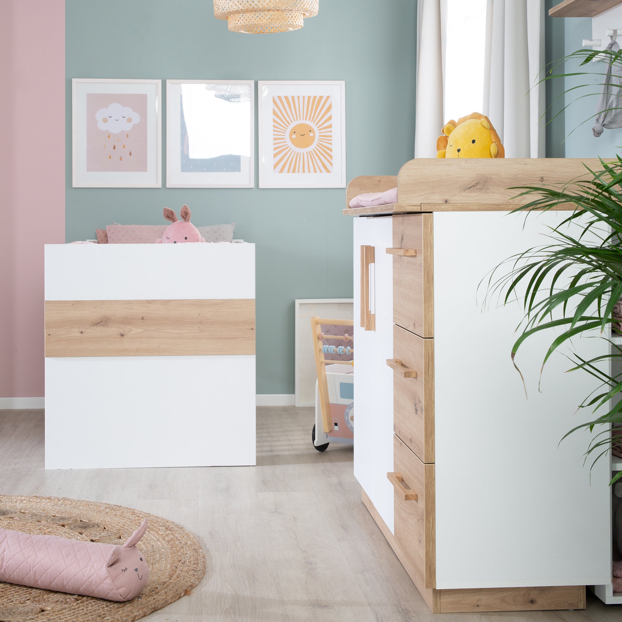 Roba 1731848 Wickelkommode breit Lion weiß - Produktbild 14