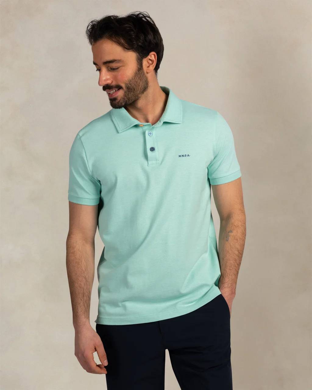 NZA 26CN150PM/XL Poloshirt - Türkis - XL