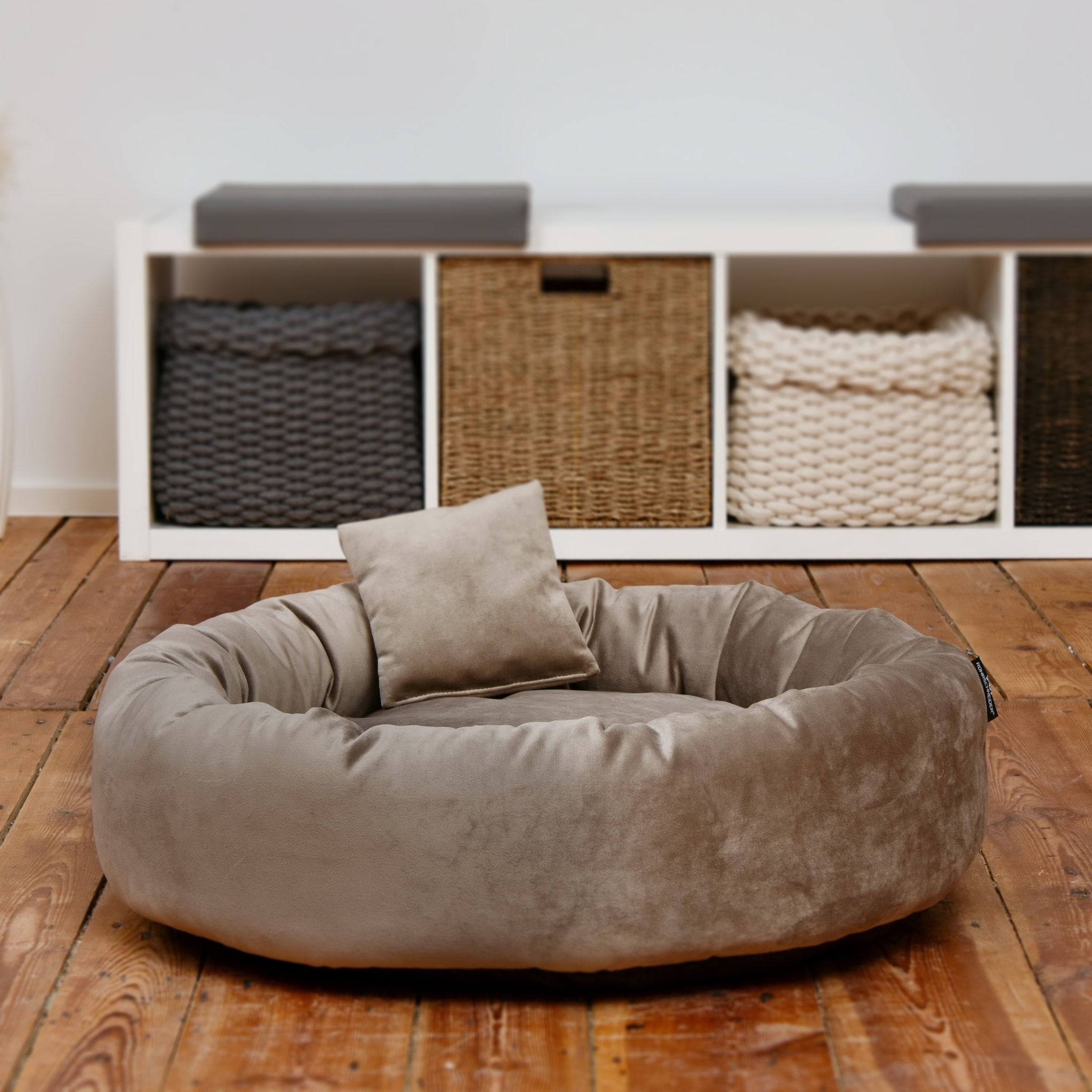 Rohrschneider RS 22237.128 Kuschelinsel Velvet taupe Gr. M – Haustiermöbel