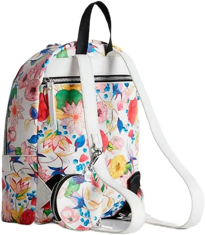 Desigual Damen Rucksack „Small Backpack Flowers“ - Blumenmuster 22SAKP161000U