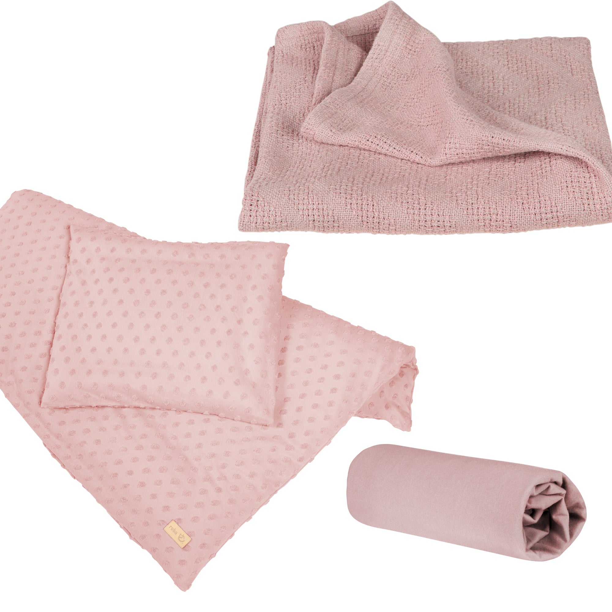 Roba 226S04T3 Geschenkset BIO-Jersey Schlafen kl rosa alt rosa – Heim Textilien - alt rosa - Heim Textilien - Produktbild 1