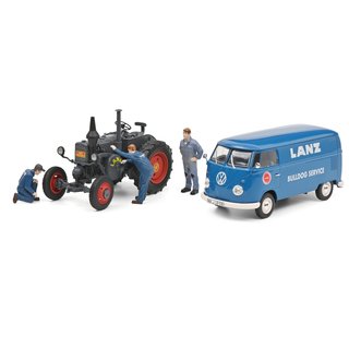 Schuco SET Lanz Service Schwarz Blau 1:32 450785900 Schuco, SET, Lanz, Service, Schwarz, Blau, 1:32, 450785900, Person