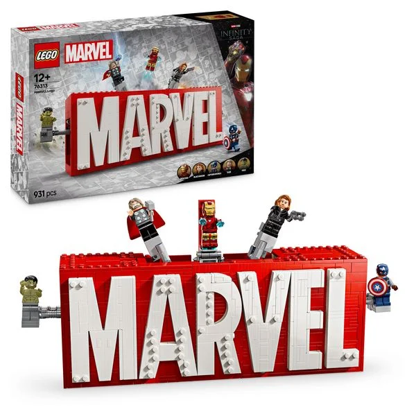 LEGO® MARVEL Super Heroes™ 76313 MARVEL Logo & Minifiguren
