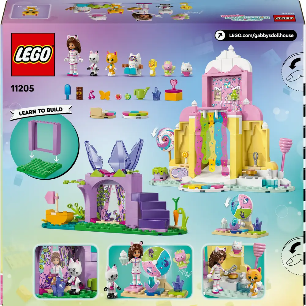 LEGO® Gabby's Dollhouse Zuckerguss-Gebirge und Kätzchen-Garten 11205