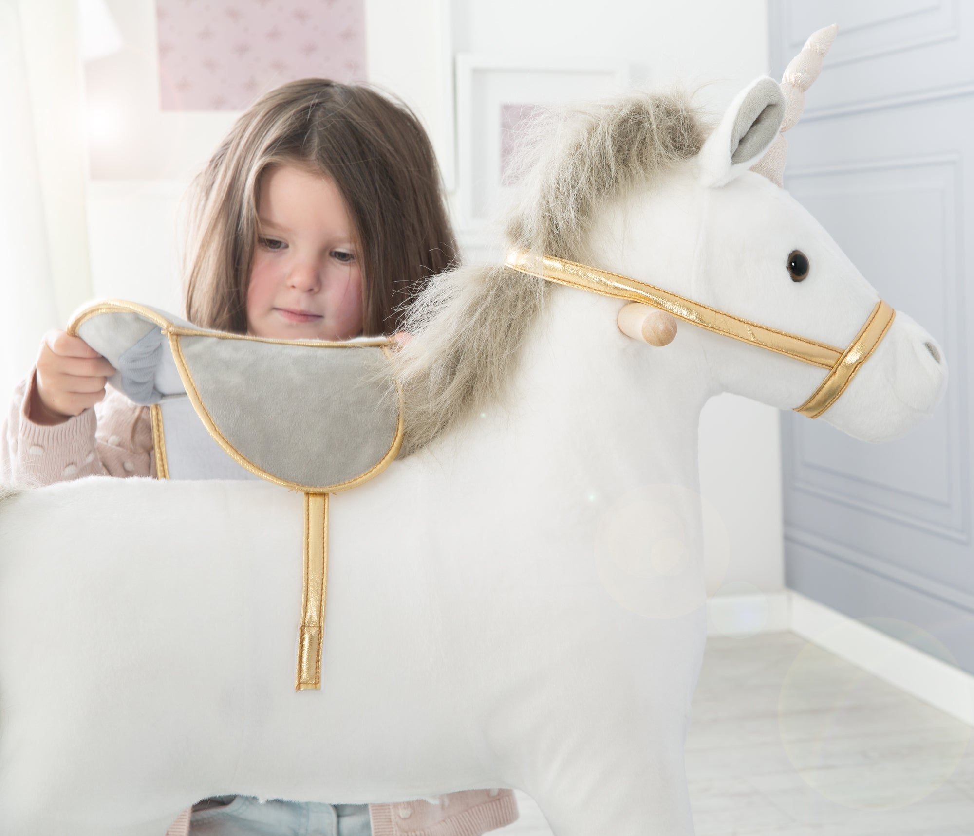 Roba 460120 Schaukeleinhorn groß weiß – Spielen & Spaß - Produktbild 6