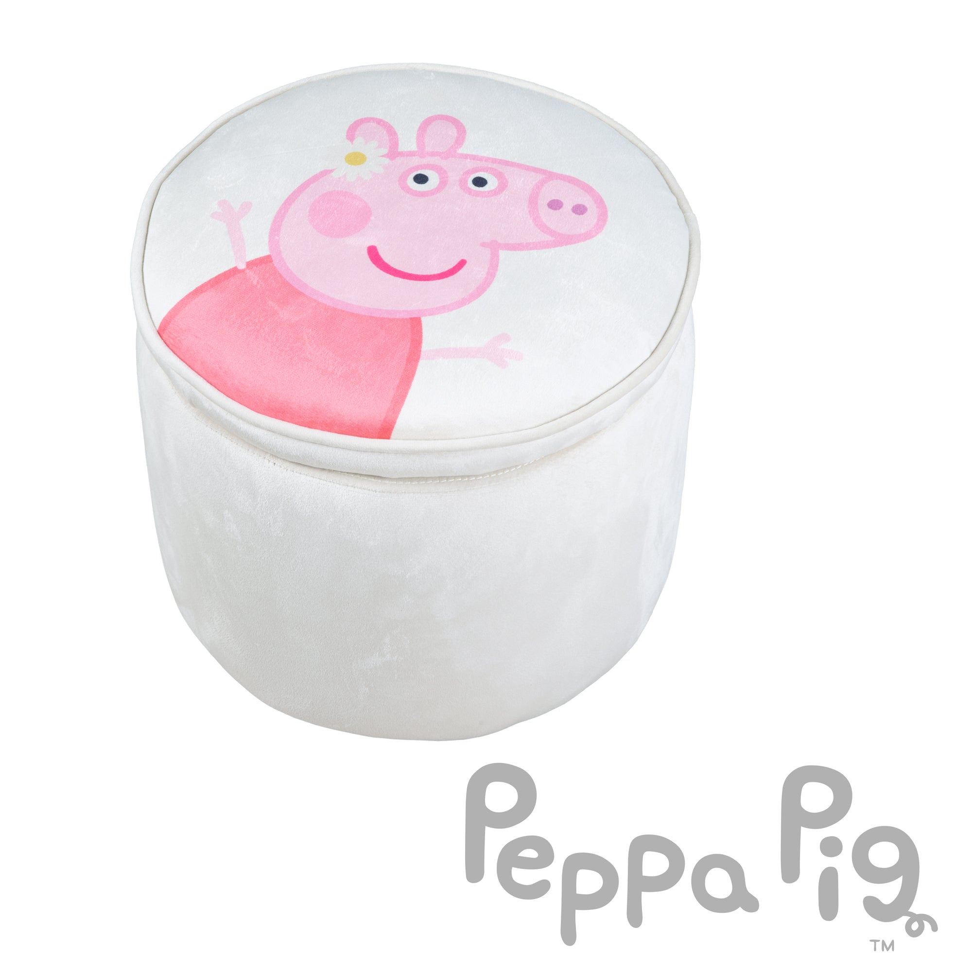 Roba 450142PP1 Kinderhocker rund Peppa Pig beige – Spielmöbel - Produktbild 3