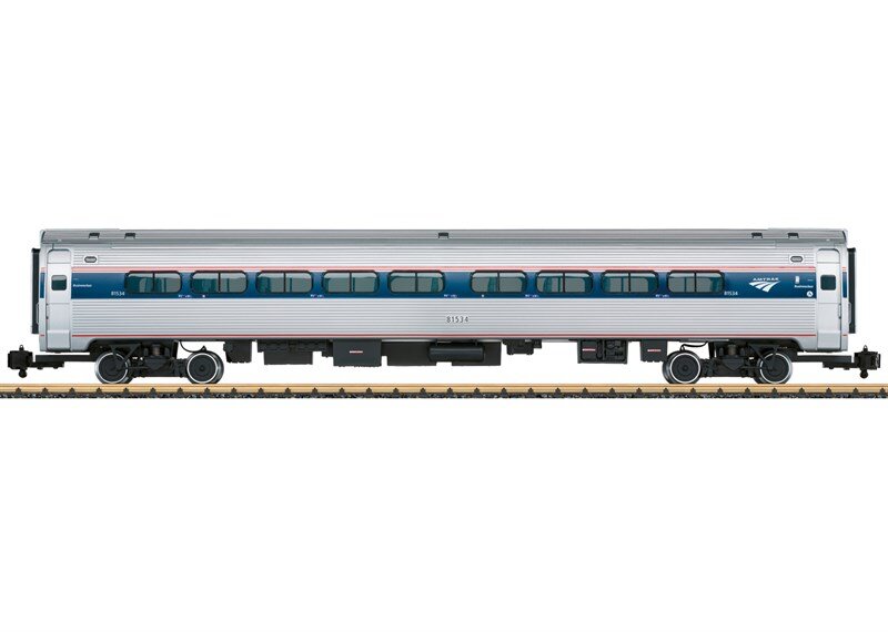 LGB_L31202_Amtrak_Schnellzugwagen, Personenkraftwagen, Fahrzeug, Zug, Maschine, Rad