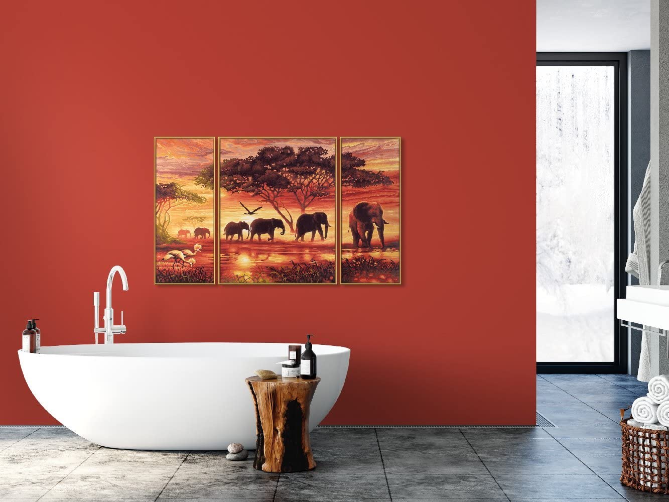 Baden, Innenarchitektur, Badewanne, Wanne, Malerei