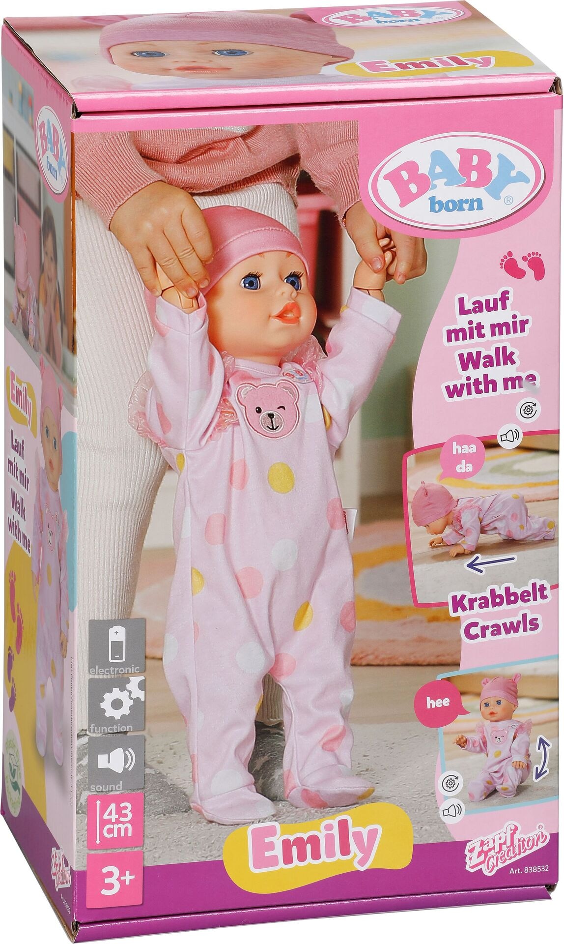 Babyschale - Zapf - BABY born Babyschale Blumen - Modell MGA 838518 Produktbild fuer Online-Shop