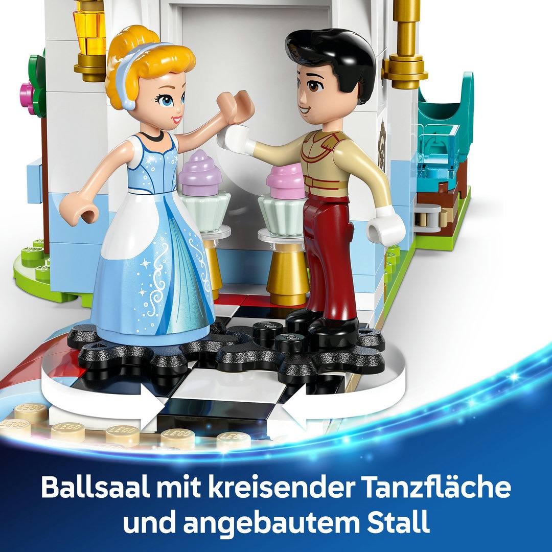 LEGO® Disney Prinzessin 43275 Cinderellas Schloss und Pferdekutsche