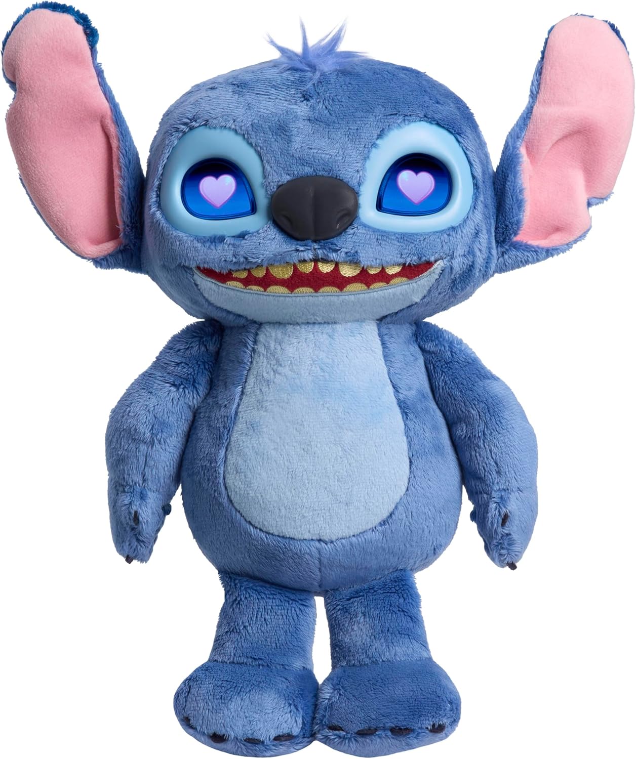 Disney Stitch Many Moods – Interaktives Plüschtier mit LCD-Augen & über 50 Sounds 11583 – Verpackung, Zubehör und Details sichtbar