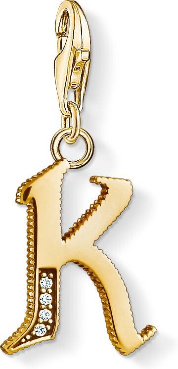 Thomas Sabo Anhänger Charm-Club Buchstabe K 1617-414-39 Thomas, Sabo, Anhänger, Charm-Club, Buchstabe, K, 1617-414-39, Zubehor, Gold, Ohrring, Schmuck