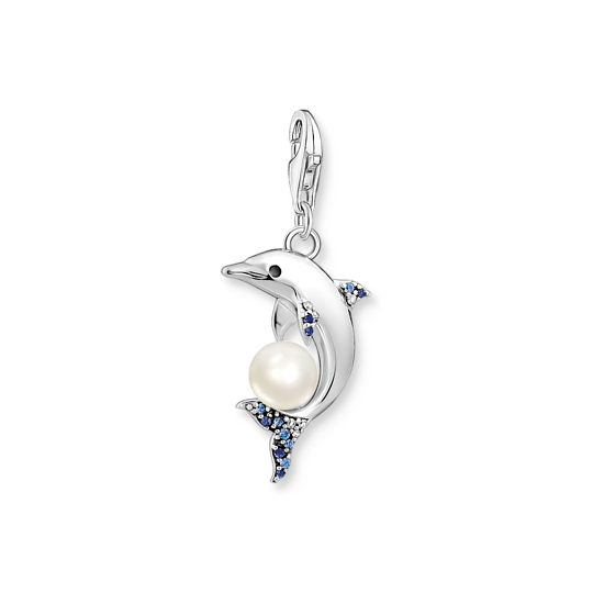 Thomas Sabo Anhänger Charm-Club Delfin Mit Perle Silber Thomas, Sabo, Anhänger, Charm-Club, Delfin, Mit, Perle, Silber, Zubehor, Ohrring, Schmuck, Halskette