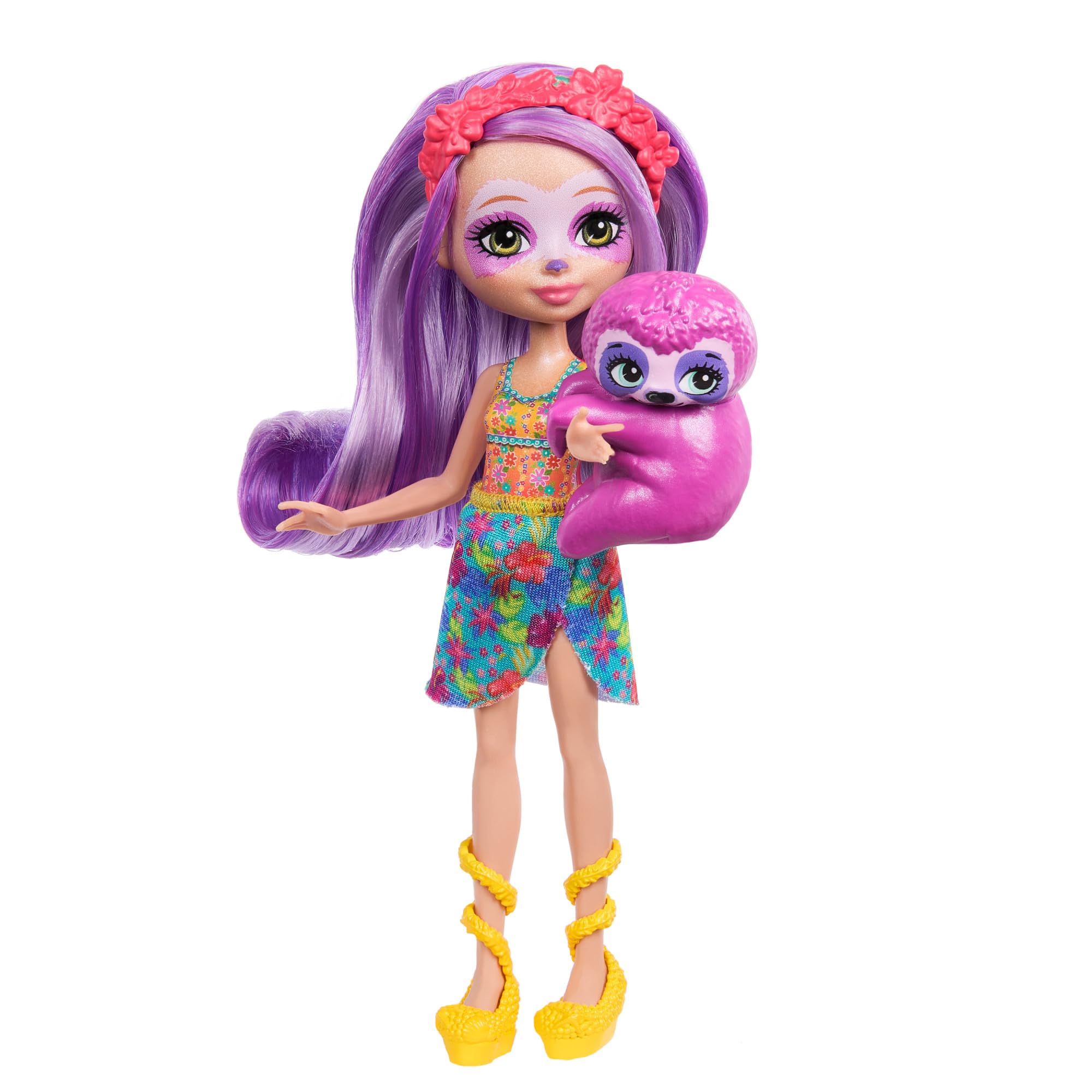 Mattel, Enchantimals, Sunshine, Beach, Sabindra, Sloth, Puppe, HRX82