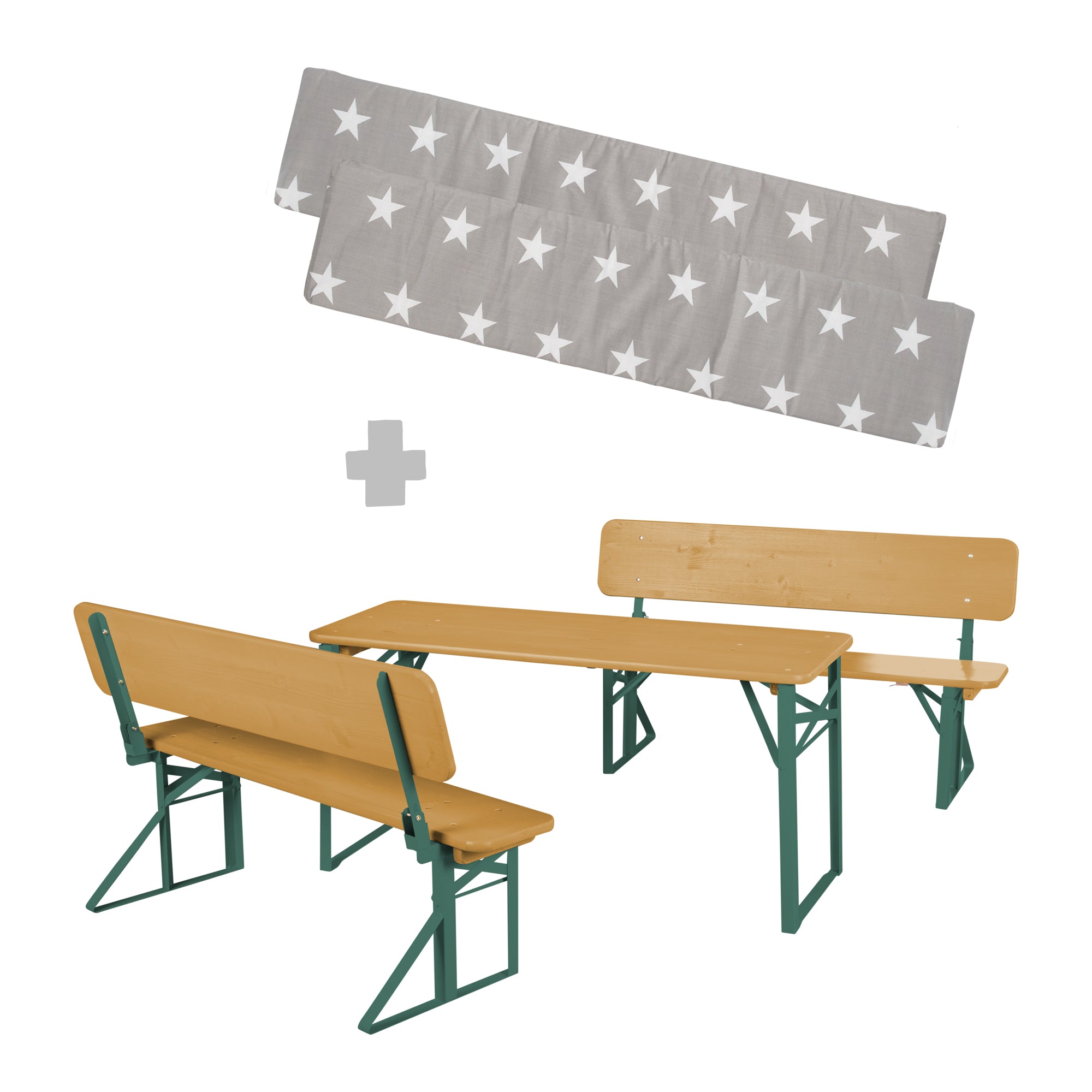 Roba 457009NAV190 Set Kinderparty-Garnitur +Bankkissen teakholz farben – Outdoor FSC - teakholz farben - Outdoor FSC - Produktbild 1