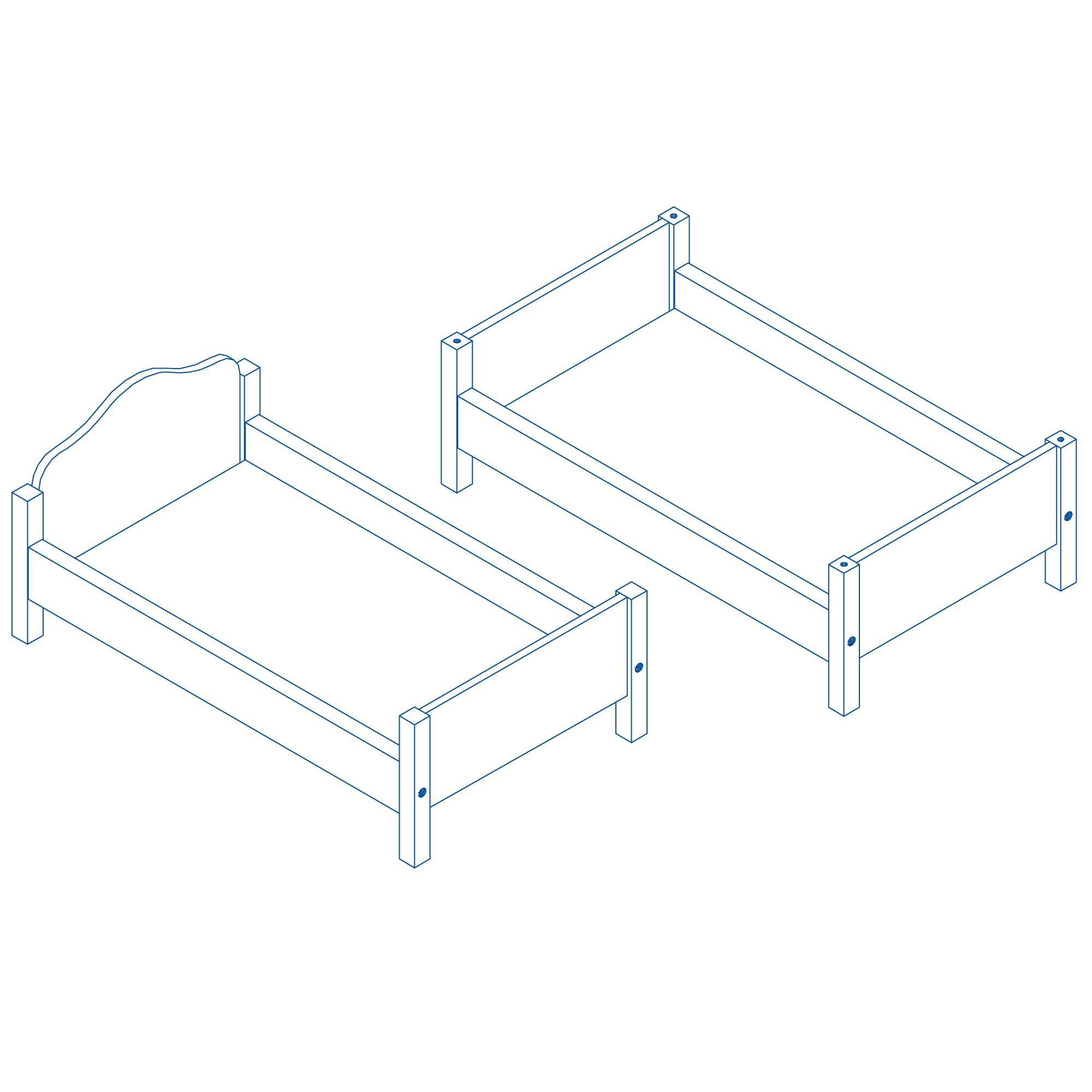 Roba 490031984 Puppenetagenbett Scarlett Weiß und Natur – Puppenmöbel & Häuser - Produktbild 3