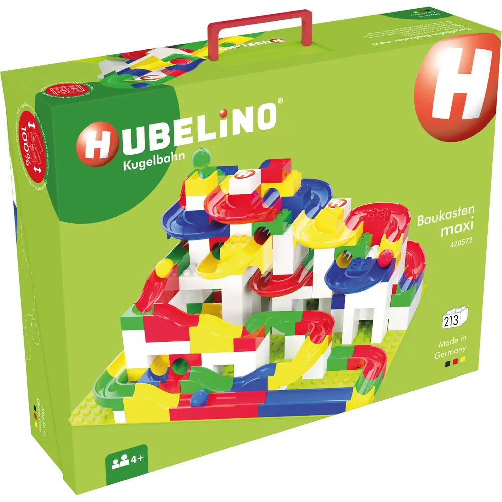 HUBELINO Kugelbahn Baukasten maxi (213-teilig)