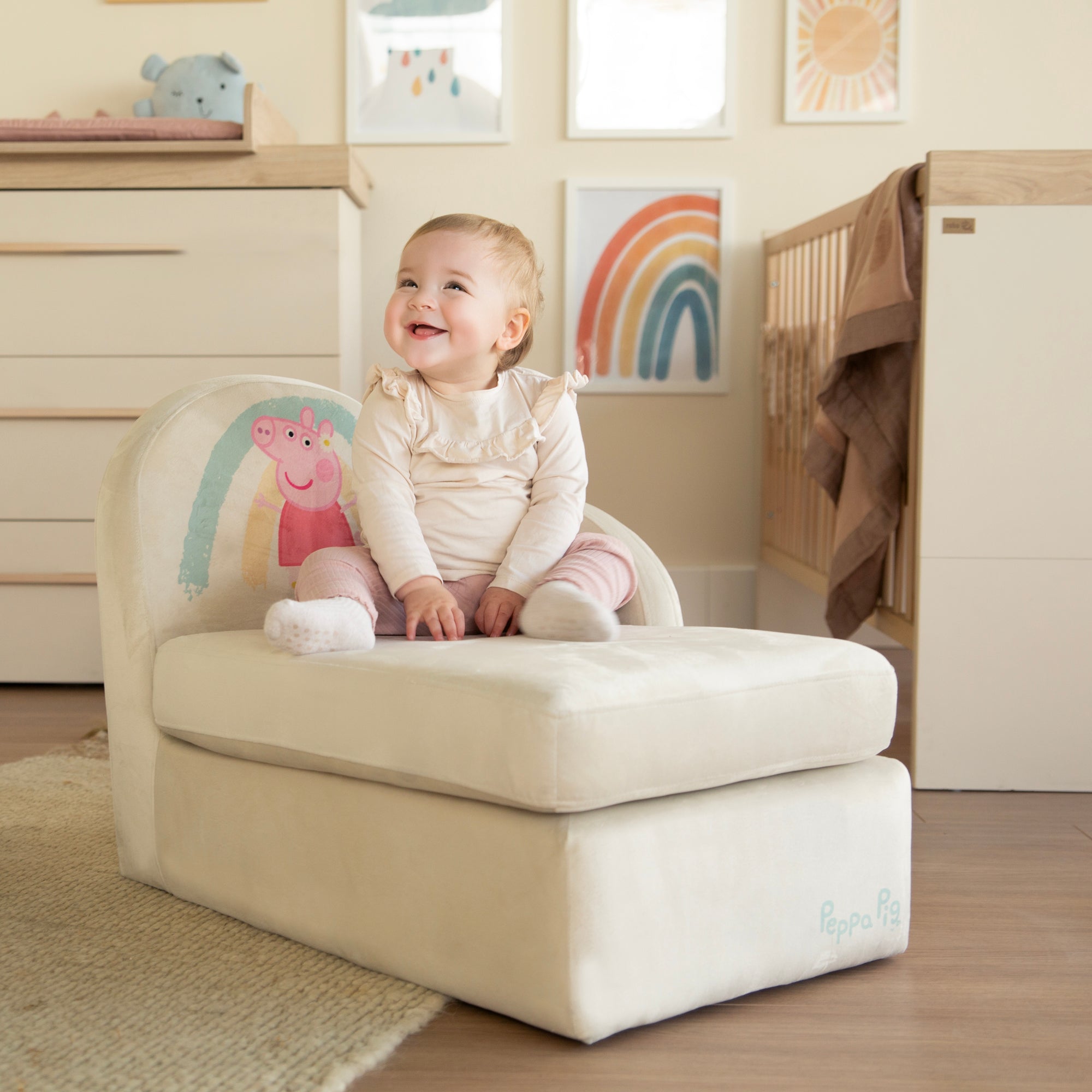 Roba 450112PP1 Kinderloungesofa Peppa Pig beige – Spielmöbel - Produktbild 2