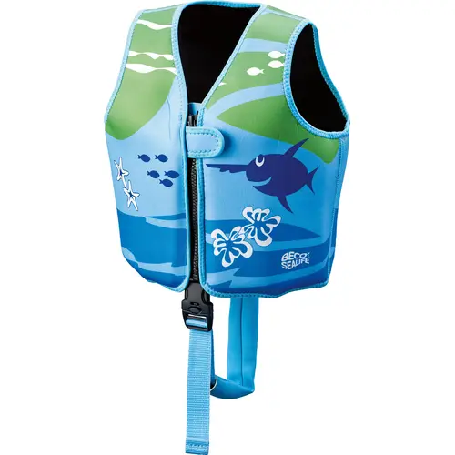 BECO unisex Kinder-Schwimmweste blau, grün Größe M