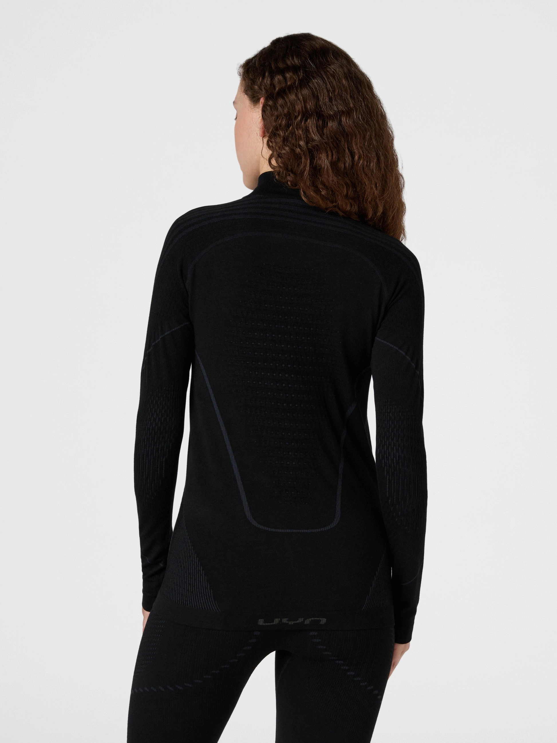 UYN Damen Evolutyon Biotech UW Shirt LG_SL Zip Up U100502B000 - Schwarz GR. L/XL