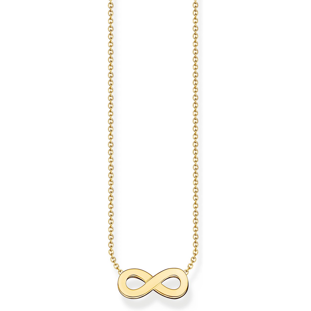 Thomas, Sabo, Kette, Mit, Anhänger, Infinity, Länge, 45, Cm, Vergoldet, KE2221-413-39-L45V