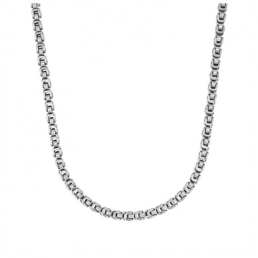 JOOP!, Halskette, Edelstahl, 4kant, matt, 60, cm, robuster, Karabinerverschluss, hoher, Tragekomfort, inklusive, Schmuckbox